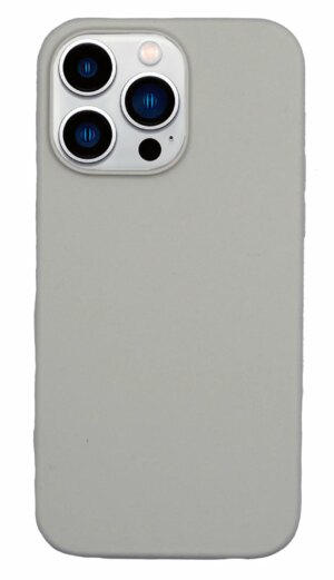 Накладка Silicone Case for iPhone 14 Pro Max  без логотипа светло-серый 1