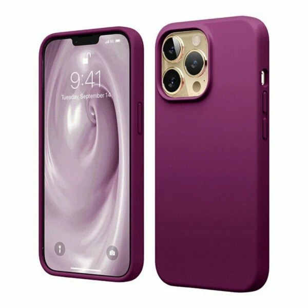 Накладка Silicone Case for iPhone 14  без логотипа черный 3
