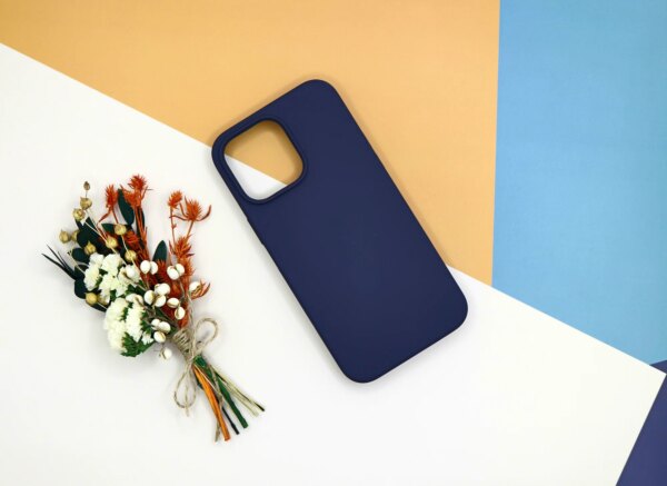 Накладка Silicone Case for iPhone 14 Pro Max  без логотипа темно-синий 3