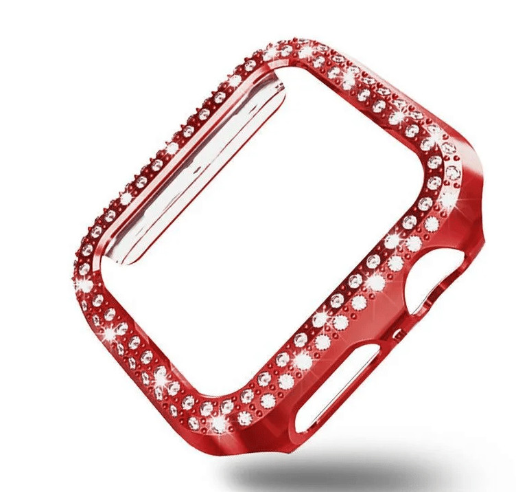 Чехол на смартчасы Watch Cace со стразами Apple Watch 42 mm Красный 1 Чехол на смартчасы Watch Cace со стразами Apple Watch 42 mm Красный 1