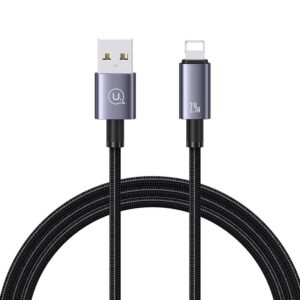 Кабель USB/Lightning USAMS US-SJ667 2.4A Aluminum Alloy 1.2m tarnish 1