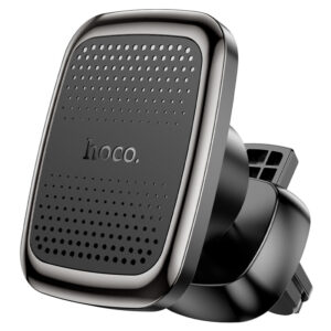 Автодержатель Hoco CA106 Air outlet magnetic car holder black metal gray 1