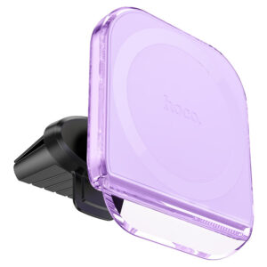 Автодержатель Hoco H42 Crystal ring magnetic car holder(air outlet) romantic purple 1