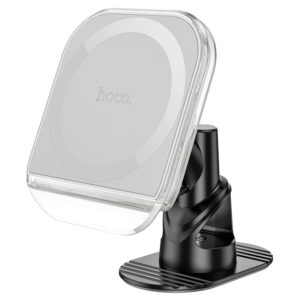 Автодержатель Hoco H43 Crystal ring magnetic car holder(center console) gray 1