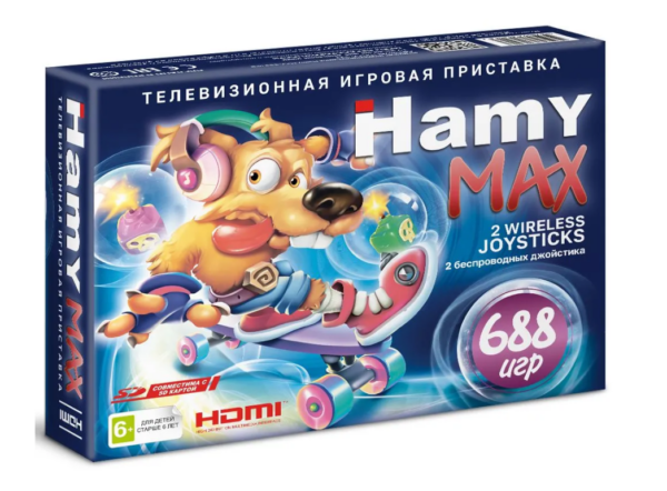Игровая приставка "Hamy  MAX" HDMI (688в1) коробка в стиле Crash 1