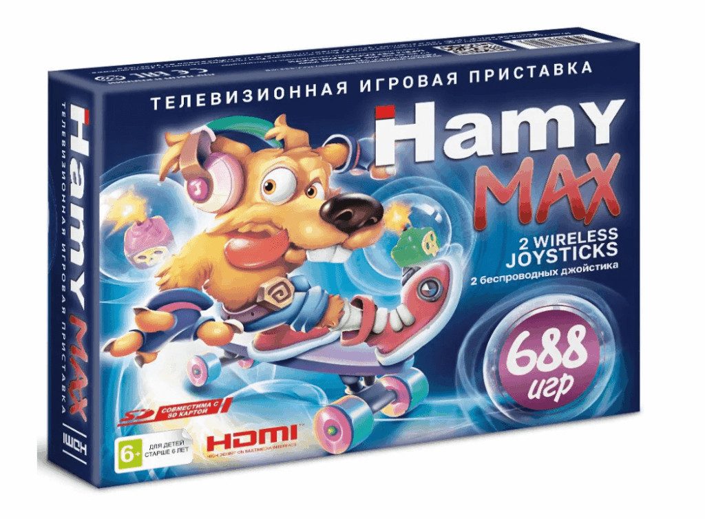 Игровая приставка "Hamy MAX" HDMI (688в1) коробка в стиле Crash 1 Игровая приставка "Hamy MAX" HDMI (688в1) коробка в стиле Crash 1