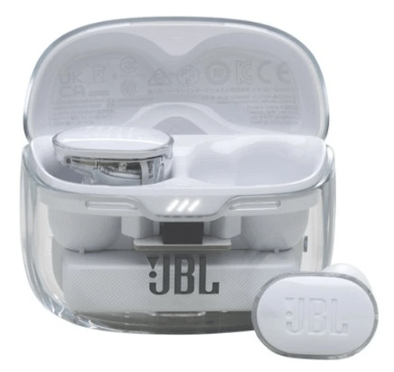 Наушники bluetooth JBL Tune Buds White (Прозрачный Кейс) 1 Наушники bluetooth JBL Tune Buds White (Прозрачный Кейс) 1