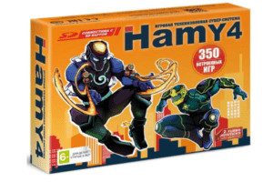 Игровая приставка "Hamy 4" (350в1) коробка в стиле Spider Man, синий комплект 1