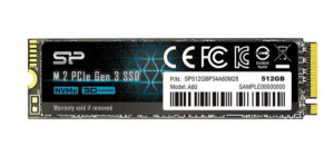 Твердотельный диск 512GB Silicon Power P34A60, M.2 2280, PCI-E 3x4 [R/W - 2200/1600 MB/s] 1
