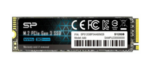 Твердотельный диск 512GB Silicon Power P34A60, M.2 2280, PCI-E 3x4 [R/W - 2200/1600 MB/s] 1