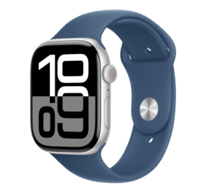 Умные часы Apple Watch Series 10 GPS, 46mm Silver AL Denim Sport Band - M/L 1