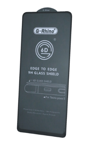 Защ стекло G-Rhino 6D Tecno Pova 5/Pova 5 Pro/Spark 20 Pro black 1