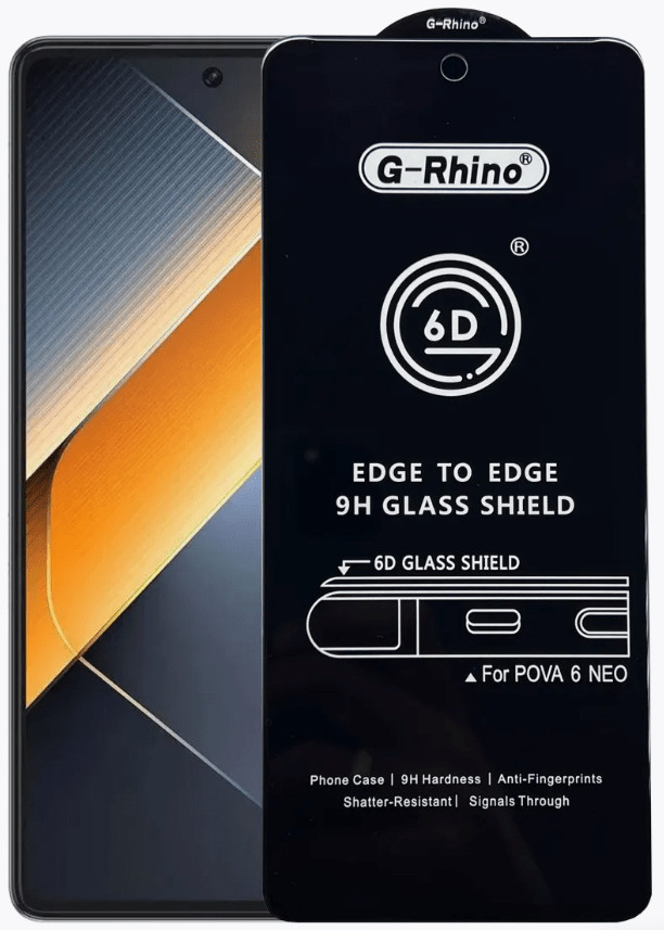 Защ стекло G-Rhino 6D Tecno Pova 6 Neo black 1 Защ стекло G-Rhino 6D Tecno Pova 6 Neo black 1