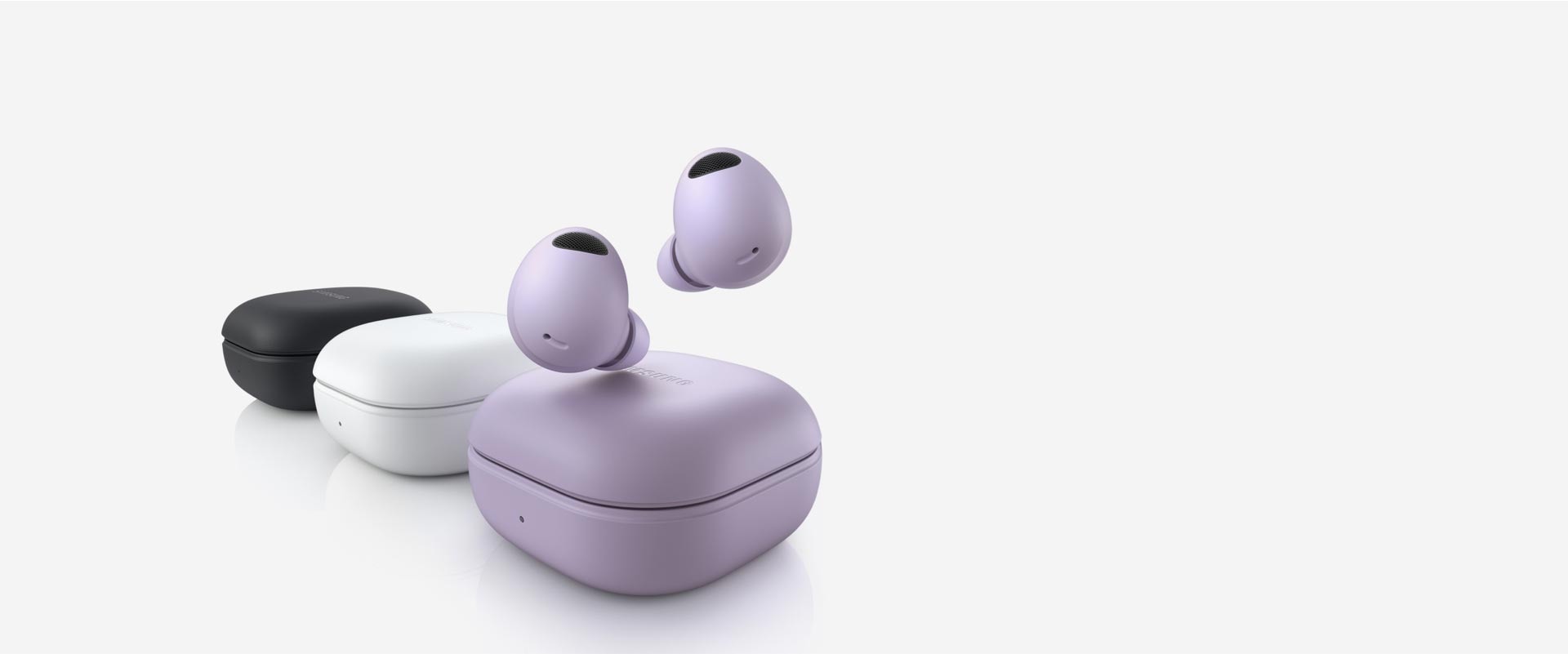 Три устройства Galaxy Buds2 Pro выстроены в очередь. Устройство Bora Purple Galaxy Buds2 Pro на передней панели имеет два наушника, парящих над закрытым корпусом. За средним белым закрытым корпусом следует закрытый корпус Graphite Galaxy Buds2 Pro.>
                </picture>
            </div>
        </div>
    </div>



     <!-- Expert Review -->




     <!-- <div class=