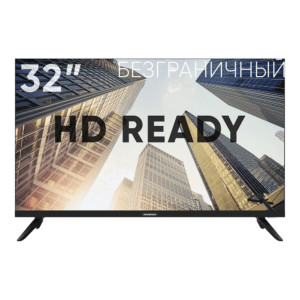 32" Телевизор Soundmax SM-LED32M09S черный 1366x768, HD, 60 Гц, Wi-Fi, Smart TV, Android TV 1