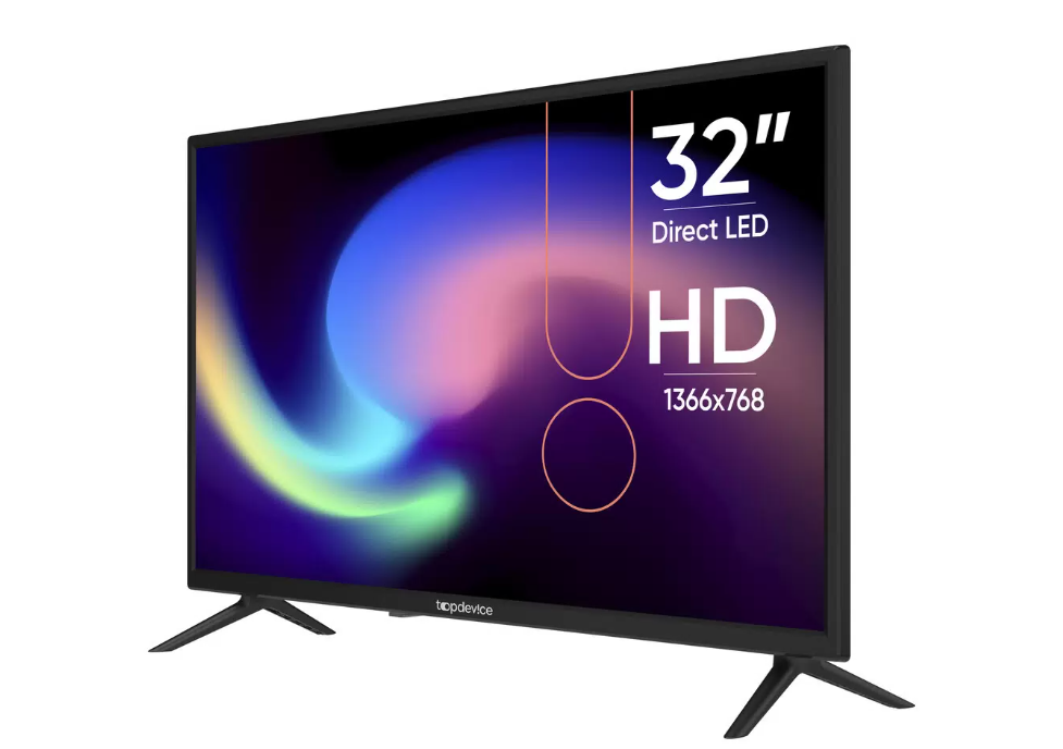 32" Телевизор TopDevice TDTV32BN02HBK черный 1366x768, HD READY, 60 Гц 1 32" Телевизор TopDevice TDTV32BN02HBK черный 1366x768, HD READY, 60 Гц 1