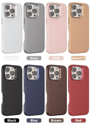 Чехол PULOKA Classik  на iPhone 15 Pro с MAGSAFE серебряный 1