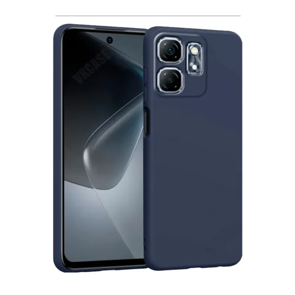 Чехол-накладка Fasion Case для Infinix HOT 50i 4G с защитой камеры Темно-синий 1