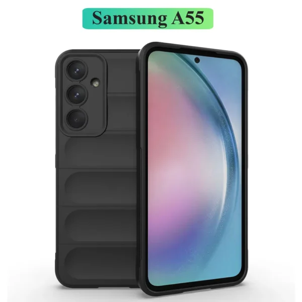 Чехол-накладка Fasion Case для Samsung A55 5G с защитой камеры Черный 1