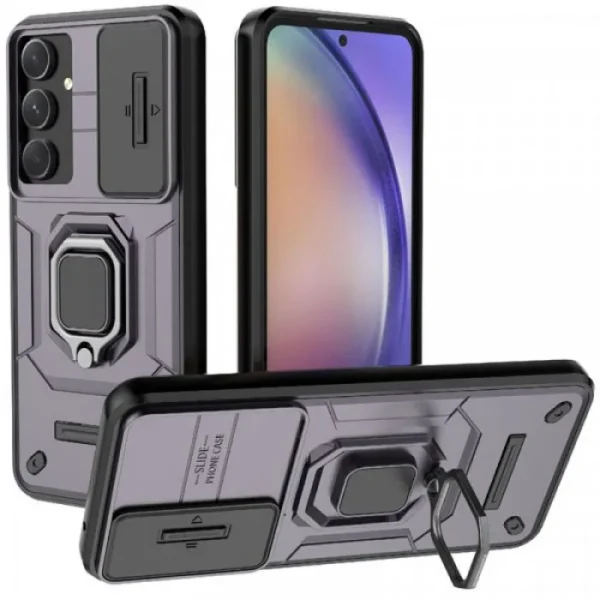 Чехол-накладка Fasion Case для Samsung A55 5G с защитой камеры Темно-фиолетовый 1