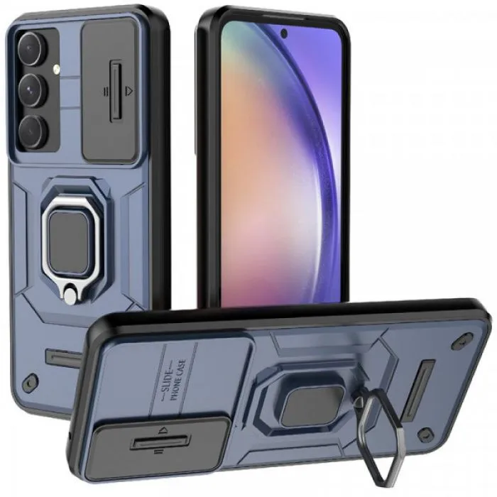 Чехол-накладка Fasion Case для Samsung A55 5G с защитой камеры Темно-синий 1 Чехол-накладка Fasion Case для Samsung A55 5G с защитой камеры Темно-синий 1