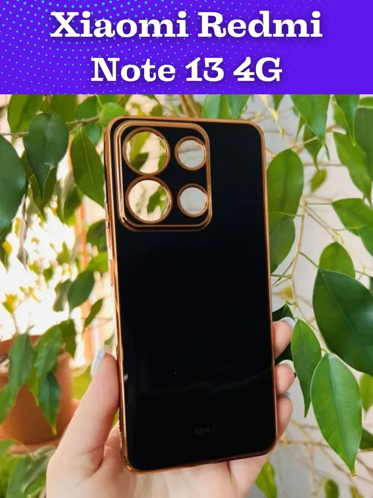 Чехол-накладка Fasion Case для Xiaomi Redmi Note 13 4G с защитой камеры Черный 1 Чехол-накладка Fasion Case для Xiaomi Redmi Note 13 4G с защитой камеры Черный 1