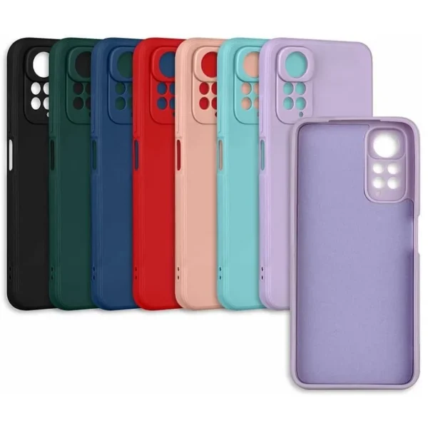 Чехол-накладка Fasion Case для Xiaomi Redmi Note 13 Pro 4G с защитой камеры Темно-синий 1