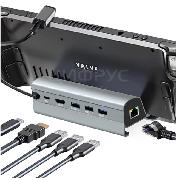 Док-станция для Valve Steam Deck, Asus ROG Ally 6 в 1 1