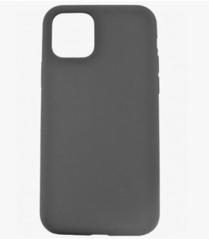 Накладка Silicone Case for iPhone 14 Pro без логотипа темно- серый
