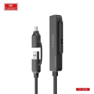 Адаптер OTG Earldom ET-W36 3in1 silver usb ssd/hdd 1
