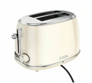Тостер HOCO HE50 Retro Toaster 38mm, 850W, молочный белый 1