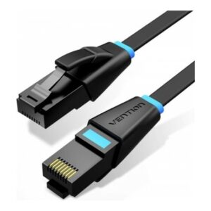 Патч-корд Vention IBJBI прямой UTP cat.6, RJ45 - 3м. плоский Черный