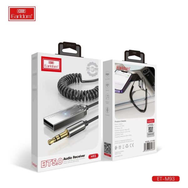 Аудиоадаптер Earldom bluetooth ET-M93 black 1