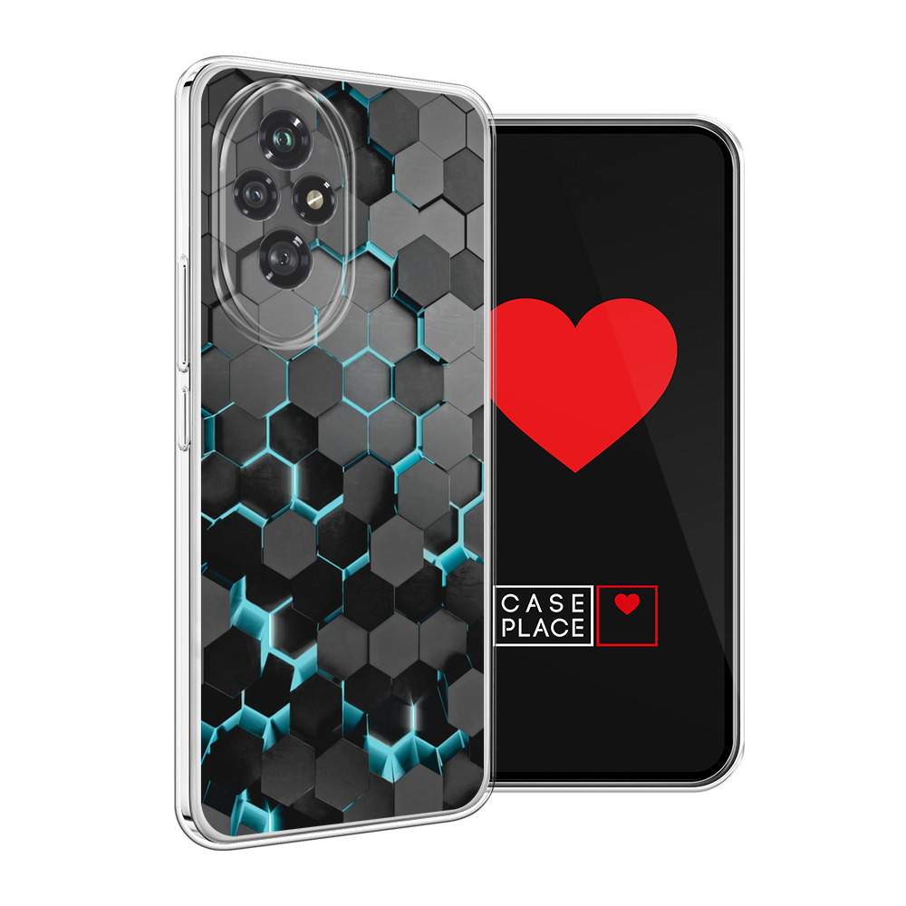 Чехол-накладка Fasion Case для Honor 200 4G/5G с защитой камеры Голубой 3 Чехол-накладка Fasion Case для Honor 200 4G/5G с защитой камеры Голубой 3