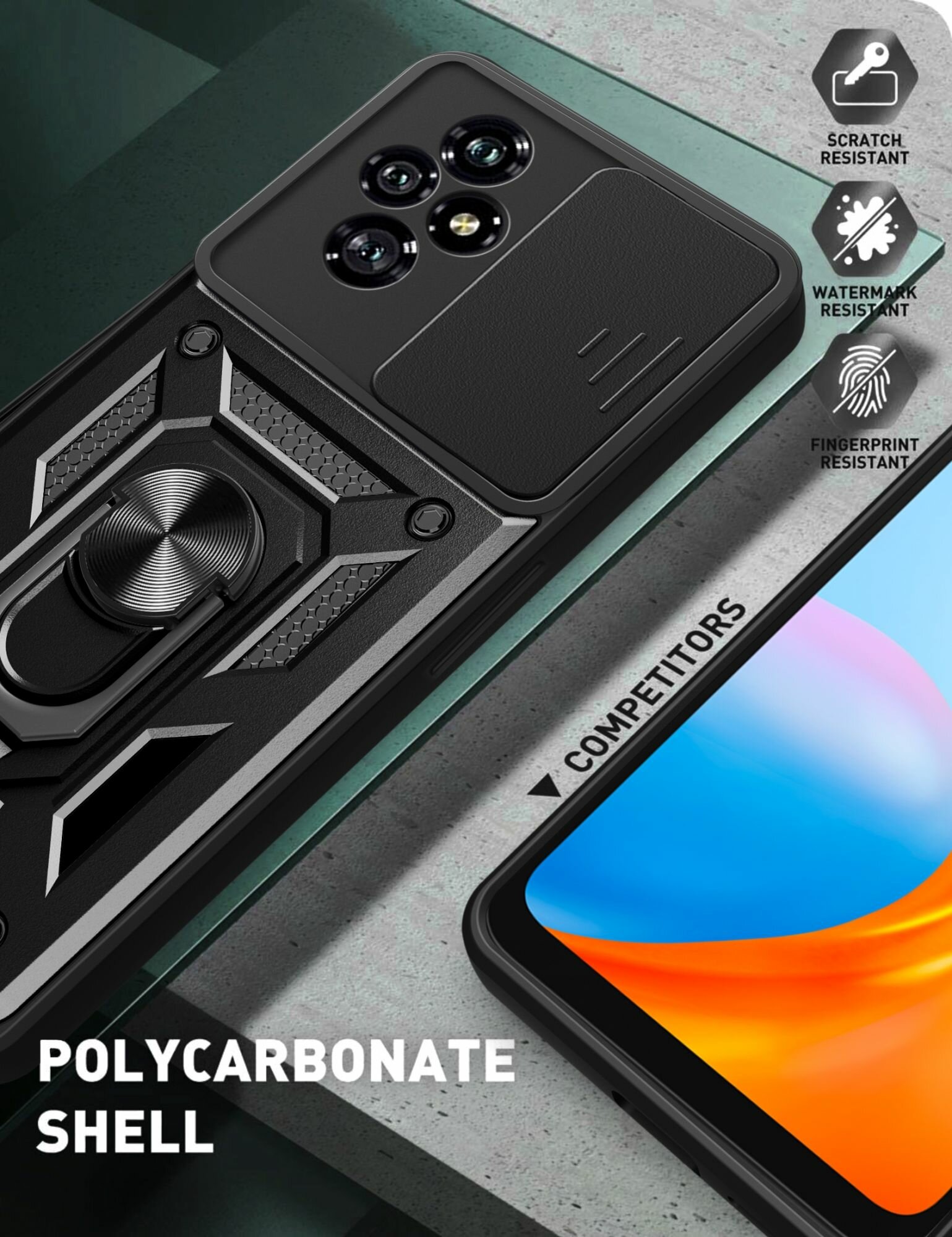 Чехол-накладка Fasion Case для Honor 200 4G/5G с защитой камеры Темно-серый 4 Чехол-накладка Fasion Case для Honor 200 4G/5G с защитой камеры Темно-серый 4