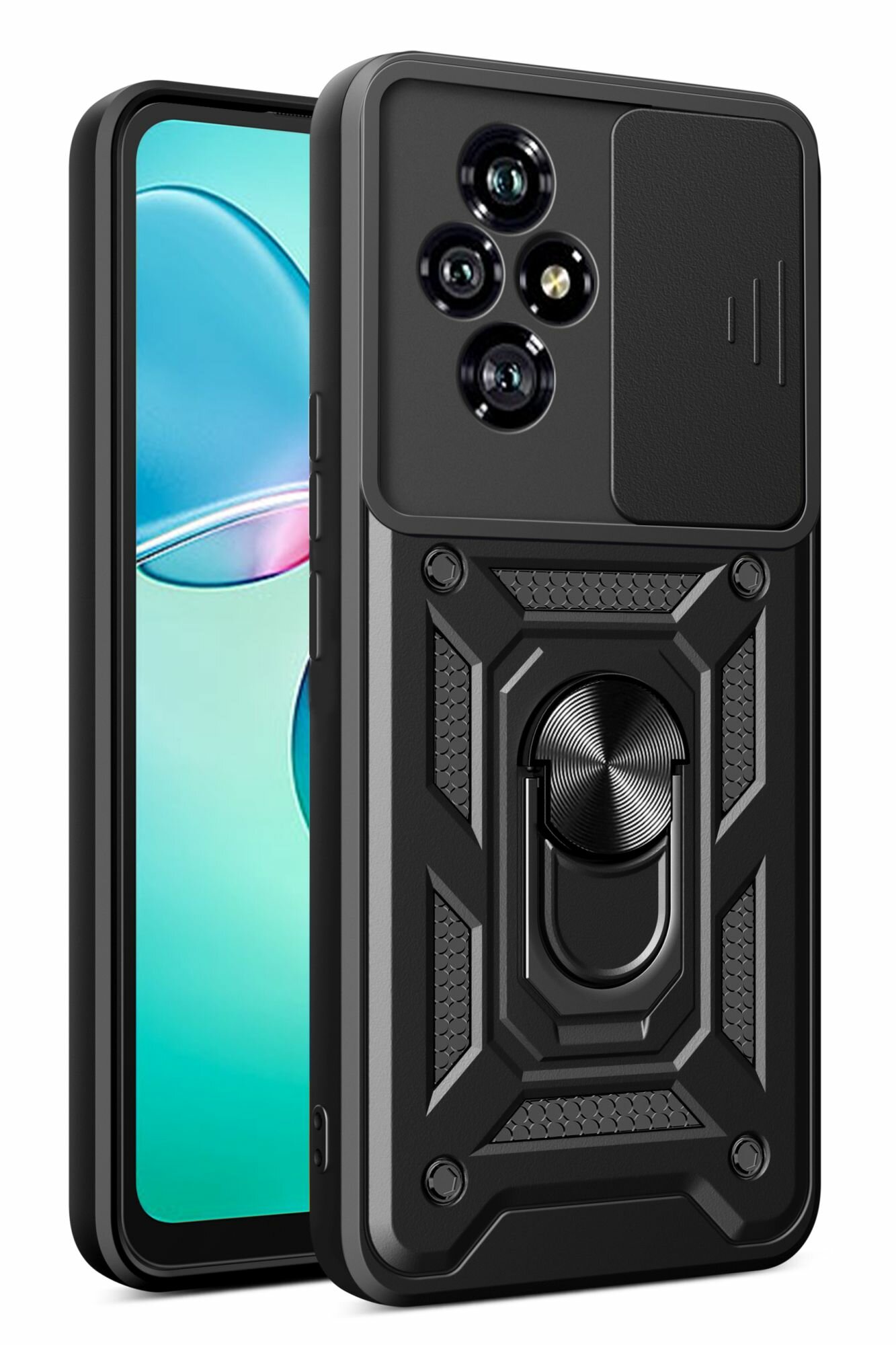 Чехол-накладка Fasion Case для Honor 200 4G/5G с защитой камеры Темно-серый 1 Чехол-накладка Fasion Case для Honor 200 4G/5G с защитой камеры Темно-серый 1