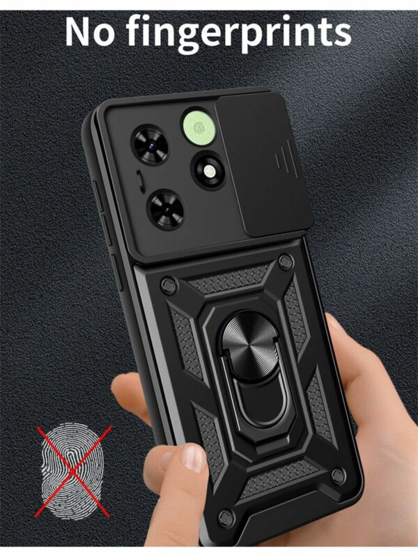 Чехол-накладка Fasion Case для Infinix HOT 40 Pro 4G с защитой камеры Темно-синий 3