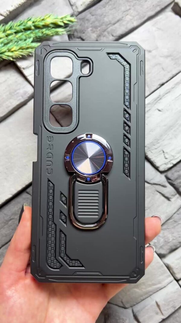 Чехол-накладка Fasion Case для Infinix HOT 50 4G с защитой камеры Темно-фиолетовый 2