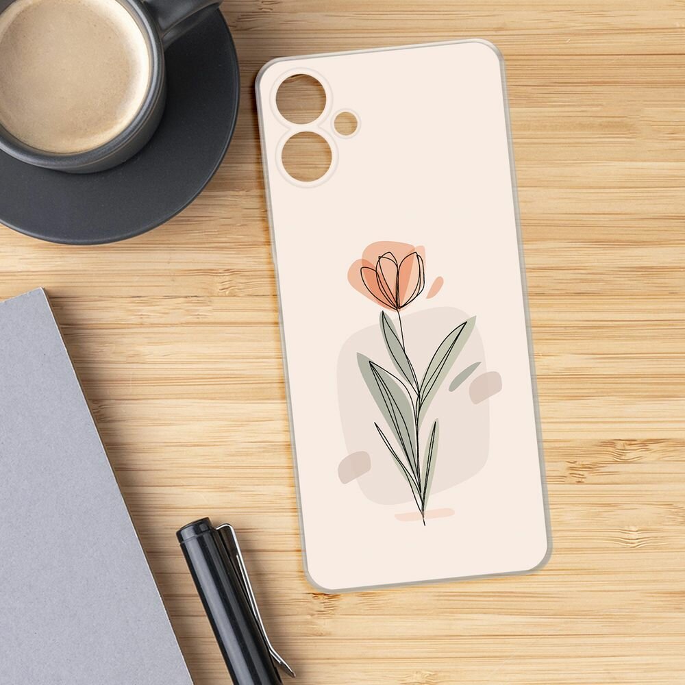 Чехол-накладка Fasion Case для Samsung A06 Тюльпаны 3 Чехол-накладка Fasion Case для Samsung A06 Тюльпаны 3
