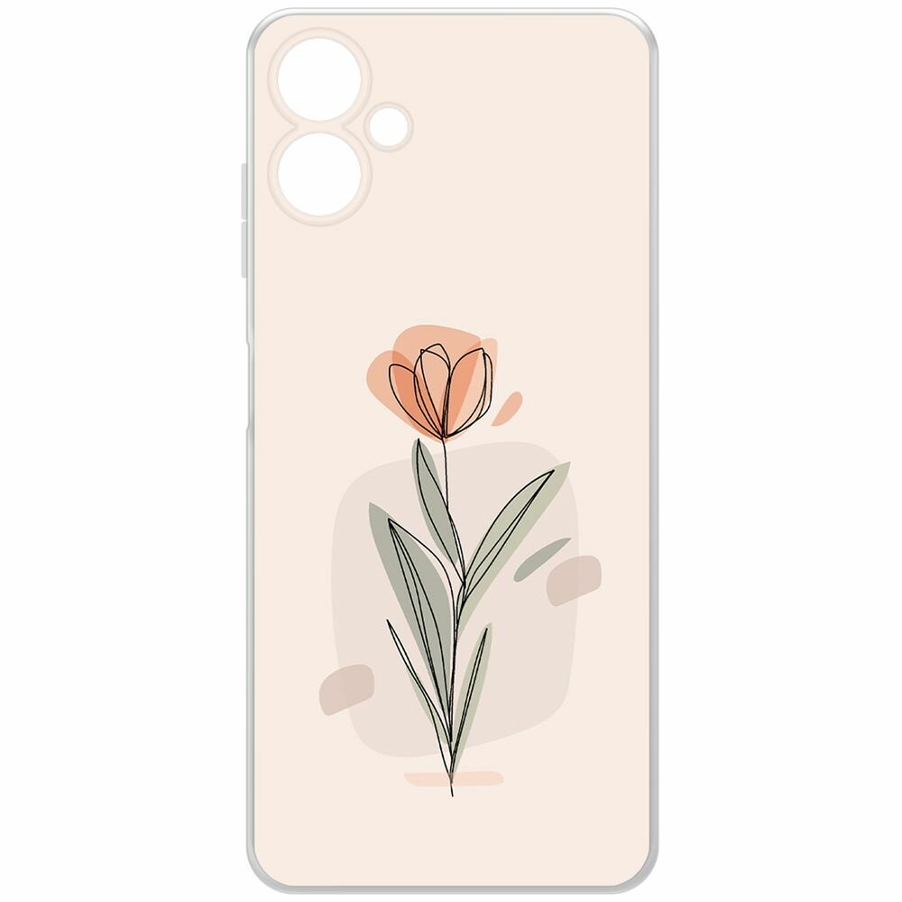 Чехол-накладка Fasion Case для Samsung A06 Тюльпаны 1 Чехол-накладка Fasion Case для Samsung A06 Тюльпаны 1