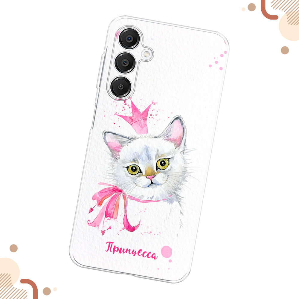 Чехол-накладка Fasion Case для Samsung A16 Голубые цветы 7 Чехол-накладка Fasion Case для Samsung A16 Голубые цветы 7