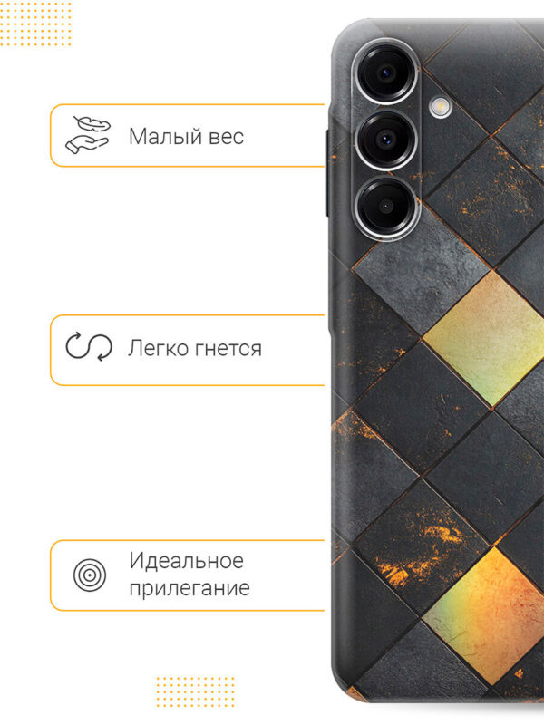 Чехол-накладка Fasion Case для Samsung A16 Леопардовый/градиентный 4