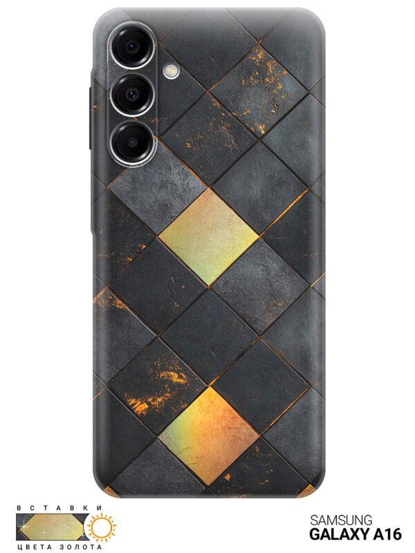 Чехол-накладка Fasion Case для Samsung A16 Леопардовый/серо-зеленый 1