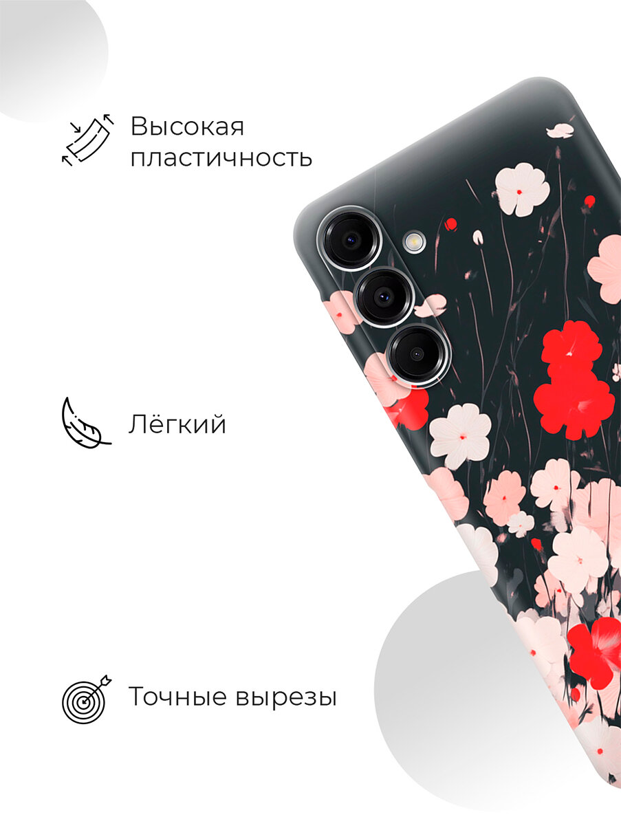 Чехол-накладка Fasion Case для Samsung A16 Тюльпаны 4 Чехол-накладка Fasion Case для Samsung A16 Тюльпаны 4