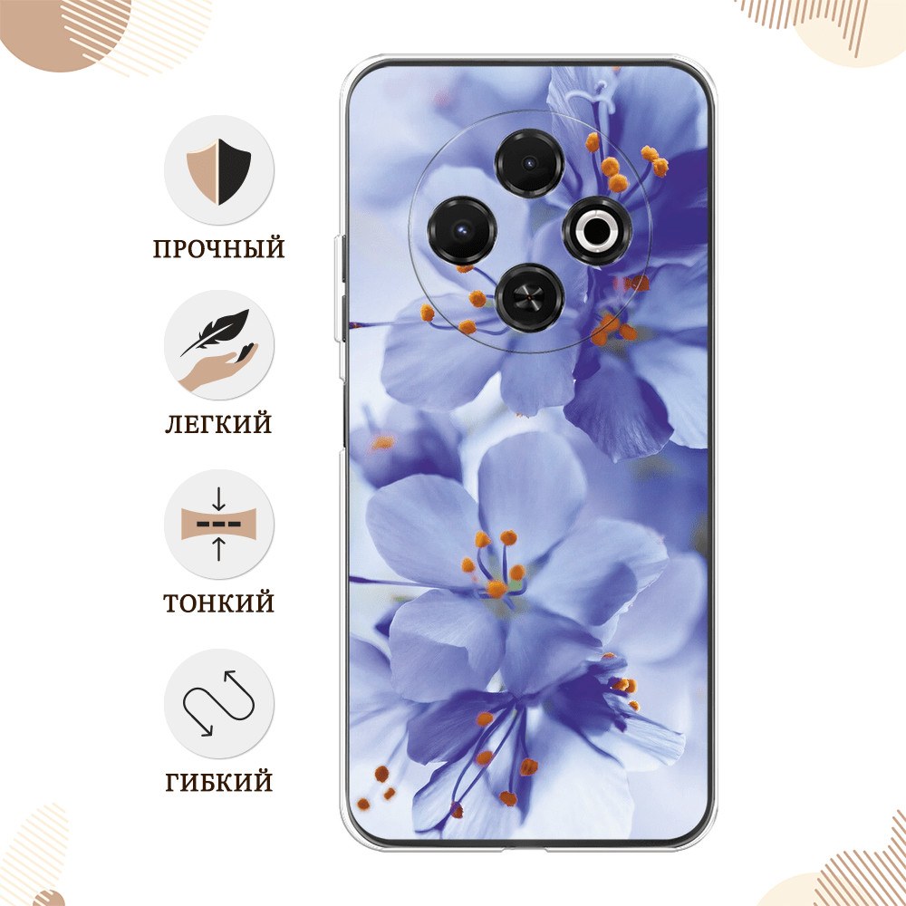 Чехол-накладка Fasion Case для Tecno Spark 30C 4G с защитой камеры Голубой 3 Чехол-накладка Fasion Case для Tecno Spark 30C 4G с защитой камеры Голубой 3
