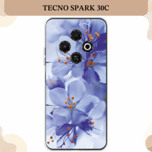 Чехол-накладка Fasion Case для Tecno Spark 30C 4G с защитой камеры Голубой 1