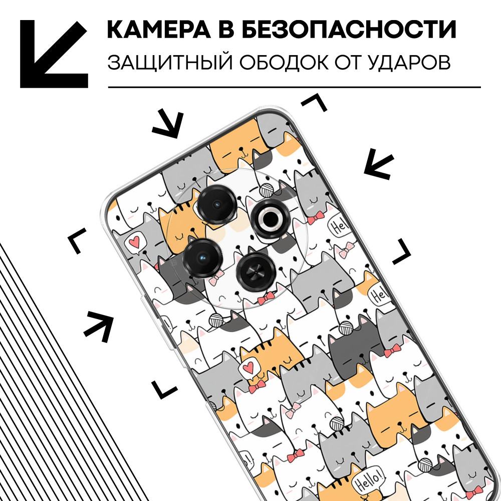 Чехол-накладка Fasion Case для Tecno Spark 30C 4G с защитой камеры Темно-серый 4 Чехол-накладка Fasion Case для Tecno Spark 30C 4G с защитой камеры Темно-серый 4
