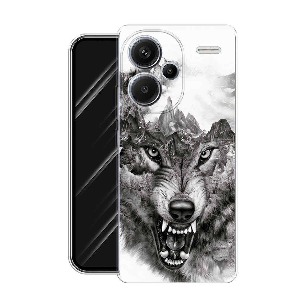 Чехол-накладка Fasion Case для Xiaomi Redmi 13 Акварельные облака 3 Чехол-накладка Fasion Case для Xiaomi Redmi 13 Акварельные облака 3