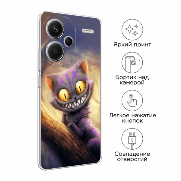 Чехол-накладка Fasion Case для Xiaomi Redmi 13 Леопардовый/серо-зеленый 4
