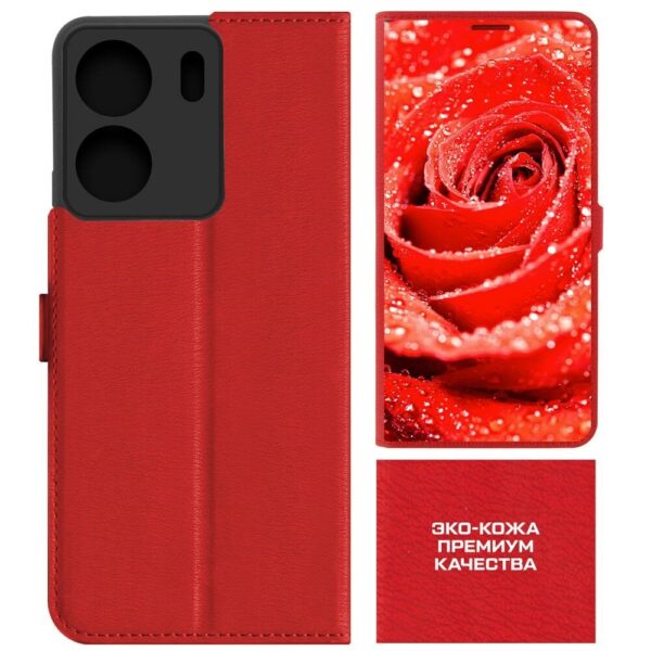 Чехол-накладка Fasion Case для Xiaomi Redmi 13 Роза 4